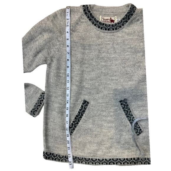 Alpaca Connection Alpaca blend Handmade  in Peru Sweater crewneck - Picture 10 of 11